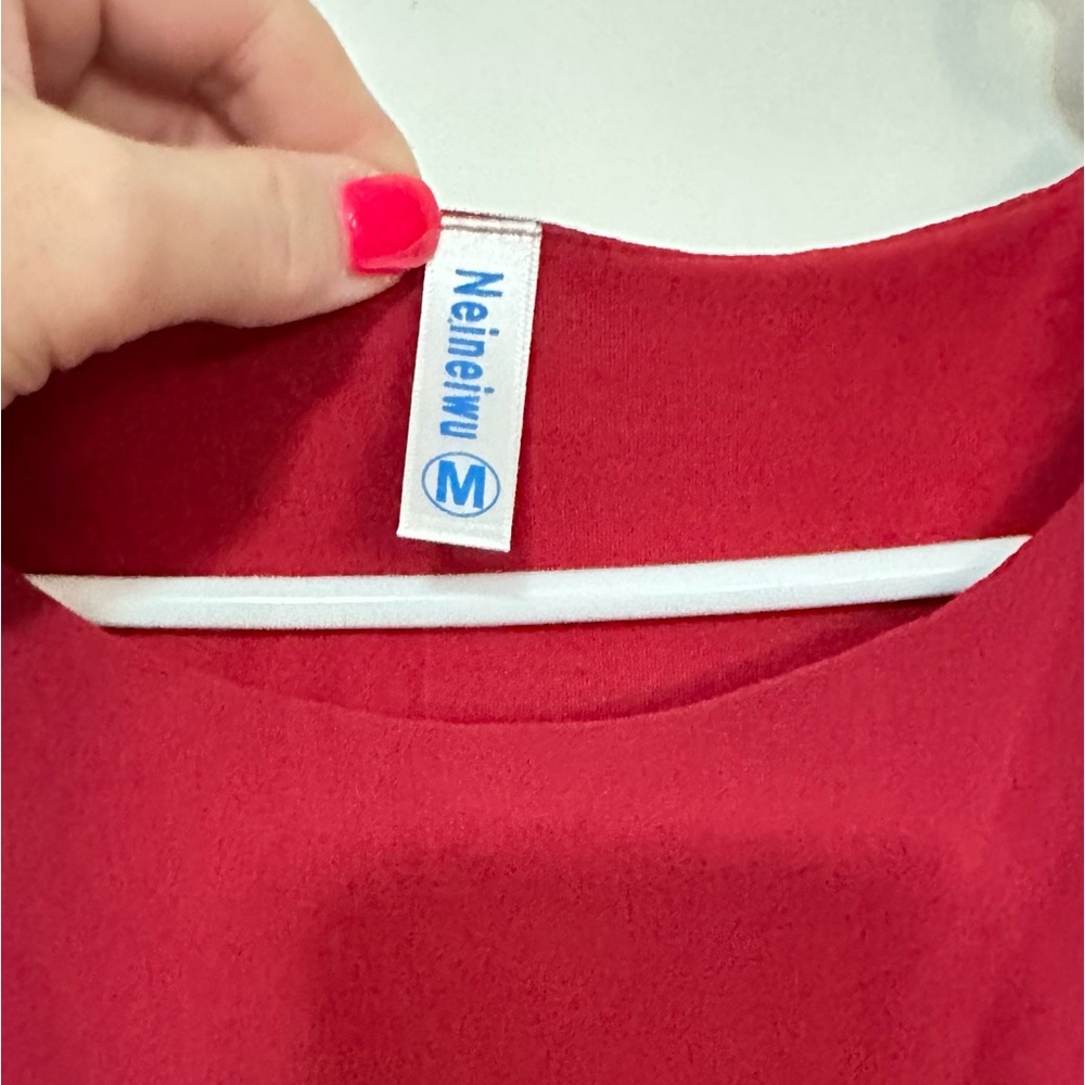 Women’s Loose Casual Short Sleeve Chiffon Top - Picture 4 of 5
